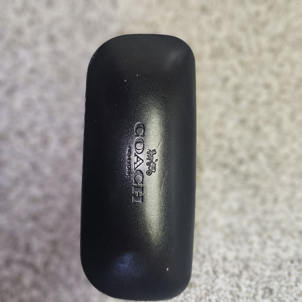 COACH New York Gloss Black Sunglasses Clamshell HARD CASE ONLY - Large